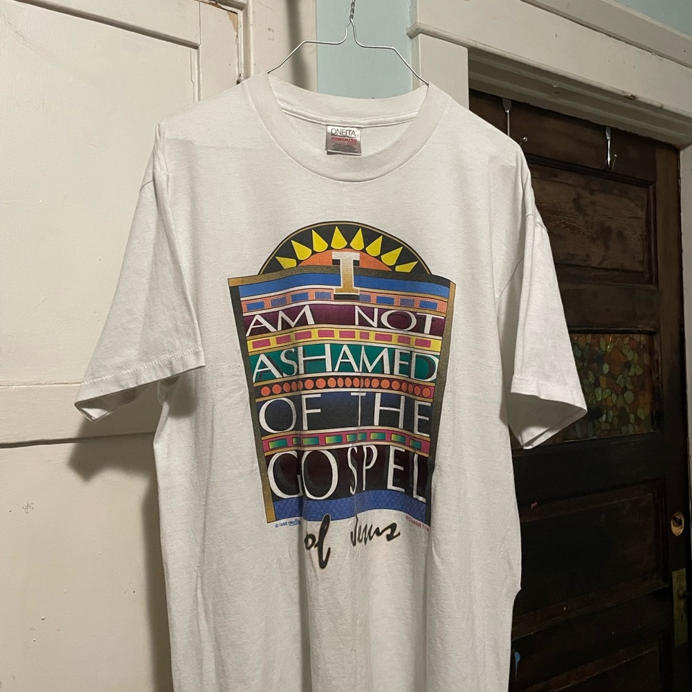 Men’s 90s Vintage Christian Gospel Single Stitch Tee Shirt